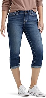 Women's Flex Motion Regular Fit 5 Pocket Capri Jean