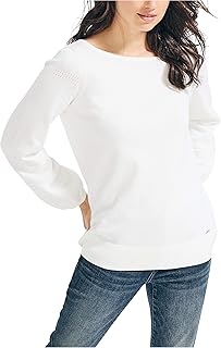 Women's Classic Soft Cotton Boat Neck Sweater