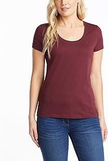 Women's Easy Comfort Scoop Neck Supersoft 100% Cotton Solid T-Shirt