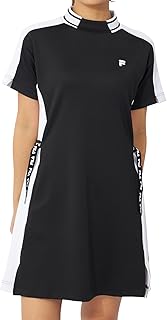 754440 Women's Short Sleeve Mock Neck Dress