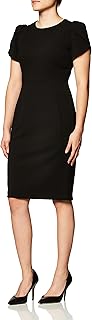 Women's Tulip Sleeved Seamed Sheath