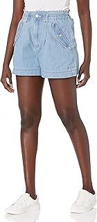 Women's Elastic Waist Denim Shorts