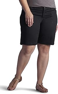 Women's Plus Size Relaxed-fit Avey Knit-Waist Cargo Bermuda Short