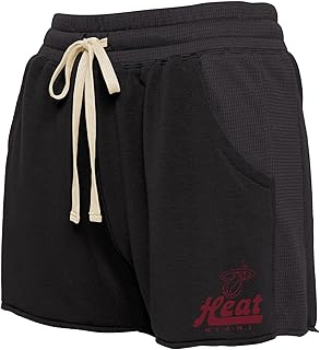 Clothing x NBA Heat Womens Fabric Mix Short Basketball Graphic Shorts - PARENT