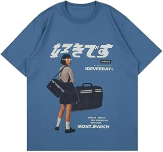 Graphic Tees Mens Graphic T-Shirts Japanese Shirt Y2k Shirt Vintage Tees Harajuku Shirt Unisex Streetwear Tee