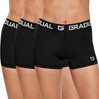 Women's Spandex Compression Volleyball Shorts 3" /7" Workout Pro Shorts for Women