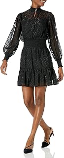 Women's Scuba Crepe Fit & Flare Dress