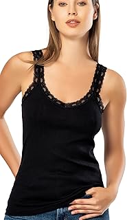 VAVONNE Camisole for Women, All Cotton, Airy Soft Comfy Tank Tops Cami Undershirt