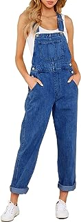 Women's Casual Stretch Adjustable Denim Bib Overalls Jeans Pants Jumpsuits