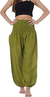 Harem Pants Women Yoga Boho Clothes with Pockets