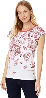 Women's Crewneck Floral Graphic Tee T-Shirt