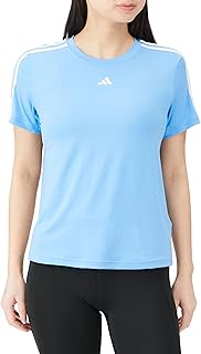 BUT04 Women's Short Sleeve T-Shirt, Aero Lady, Train Essentials 3 Stripes, Short Sleeve T-shirt