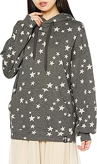 0208-250-203 Women's Star Pattern Hoodie