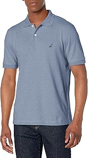 Men's Short Sleeve Solid Cotton Pique Polo Shirt