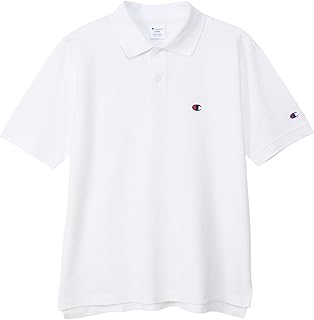 C3-Z358Z Men's Polo Shirt, Short Sleeve, 100% Cotton, Embroidery, One Point Logo, Short Sleeve Polo Shirt, Basic
