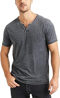 Men's Burnout Notch Neck Tee
