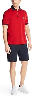 Men's Short Sleeve 100% Cotton Tipped Polo Shirt