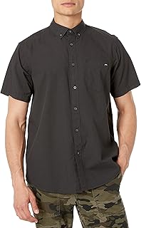 Men's Classic Printed Woven Short Sleeve Shirt