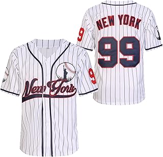 Stitched New York 99 Baseball Jerseys Shirts Hip Hop Button Down Men's Clothing for Party Xmas Gift