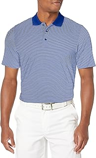 Men's Moisture Wicking UPF 50 Drytec Forge Tonal Stripe Polo Shirt