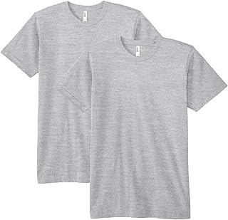 unisex-adult Fine Jersey Crewneck Short Sleeve T-Shirt, 2-Pack