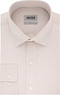 Men's Dress Shirt Slim Fit Checks and Stripes (Patterned)