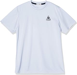 Coq Sportif Men's Short Sleeve T-shirt, Inner, Sweat Absorbent, Quick Drying, Stretch, One-Point Running, Training