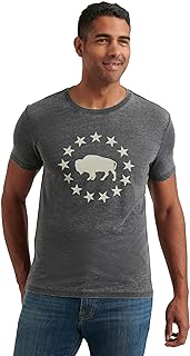 Men's Short Sleeve Crew Neck Buffalo Tee