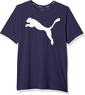 Men's Short Sleeve Active Big Logo T-shirt, Absorbent, Quick Drying, Training