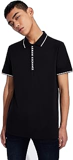 Men's Logo Zip Jersey Polo