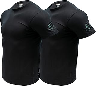 Mens Performance Moisture Wicking Crew Neck Undershirts/Ultra Soft Stretch Sports T-Shirt