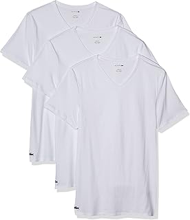Men's Essentials 3 Pack 100% Cotton Slim Fit V-neck T-shirts