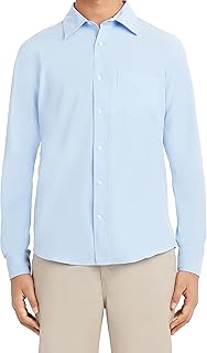Young Men's Uniform Long Sleeve Stretch Oxford Shirt