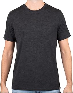 Men’s Merino Wool Short Sleeve T Shirt Lightweight Base Layer