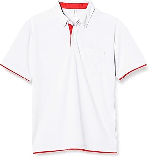 00315-AYB Men's Short Sleeve 4.4 oz Dry Layered Button-Down Polo Shirt with Pockets