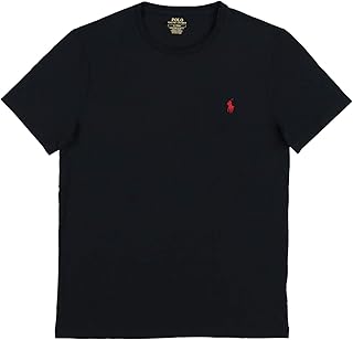 Mens Short Sleeve Custom Slim Fit T-Shirt (L, Polo Black)