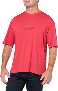 Men's Comfort Fit Cotton Embroidered Ax Logo Tee
