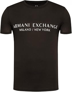 Men's Short Sleeve Milan New York Logo Crew Neck T-Shirt