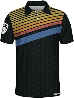 Golf Shirts for Men Funny Golf Polos for Men Tropical Golf Shirts for Men Golf Gift