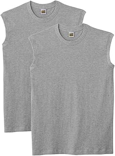 G.T. Hawkins HK10182 Men's Inner Shirt, 100% Cotton, Surf Shirt, Set of 2