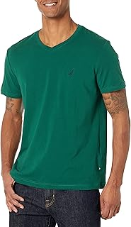 Men's Short Sleeve Solid Classic Fit V-Neck T-Shirt