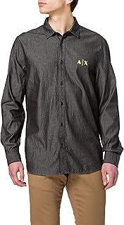 Men's Long Sleeve Organic Cotton Chambray Button Up Shirt
