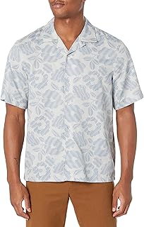 Men's Short Sleeve Floral Camp Collar Shirt