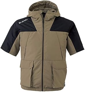 Cos Nobuoka GLADIATOR Men's Air Conditioned Fuujin Clothing, Voltcool, Short Sleeve Jacket, Single Item, Outdoor Taste, Fan/Battery Sold Separately, Heat Protection