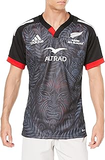 CO507 Men's Short Sleeve Maori All Blacks Rugby Replica Home Uniform