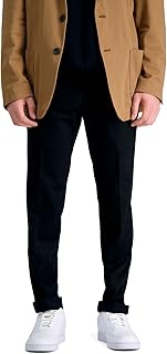 Men's Premium No Iron Khaki Straight Fit & Slim Fit Flat Front Casual Pant