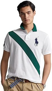 Men's Classic-Fit Big Pony Logo Mesh Polo Shirt