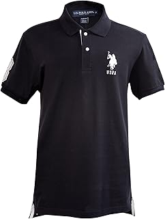 Men's Short-Sleeve Polo Shirt with Applique