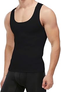 Mens Slimming Body Shaper Compression Tank Top Vest Shirt Abs Shapewear