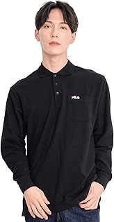 fh7424-fh7252 Long Sleeve Polo Shirt, One Point Embroidery, Cotton, Quick Dry Material, 2 Types to Choose from, Solid Color, Pockets, Large Size, Father's Day, Men's